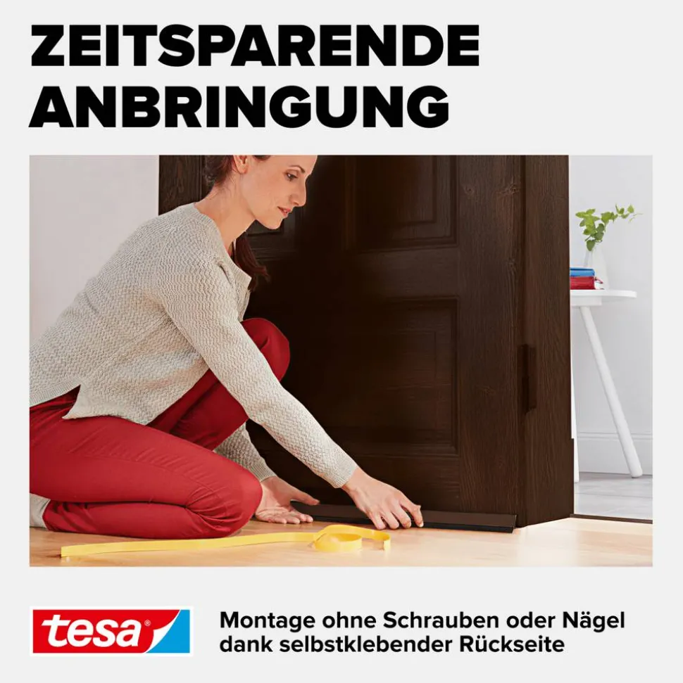 Türdichtschiene 'Insulation' für Textilböden braun 100 x 4,3 cm