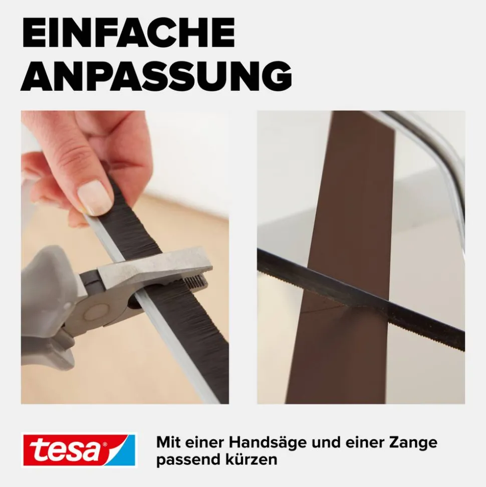 Türdichtschiene 'Insulation' für Textilböden braun 100 x 4,3 cm