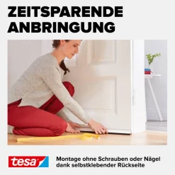 Türdichtschiene 'Insulation' für Textilböden weiß 100 x 4,3 cm