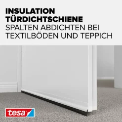 Türdichtschiene 'Insulation' für Textilböden weiß 100 x 4,3 cm