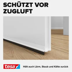 Türdichtschiene 'Insulation' für unebene Böden weiß 100 x 3,7 cm