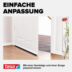 Türdichtschiene 'Insulation' für unebene Böden weiß 100 x 3,7 cm