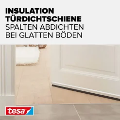 Türdichtschiene 'Insulation' für unebene Böden weiß 100 x 3,7 cm