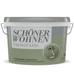 Trendfarbe 'Olive' grün matt 1 l