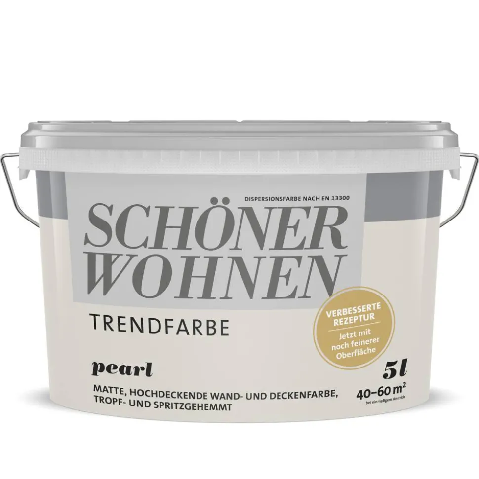 Trendfarbe 'Pearl' perlweiß matt 5 l
