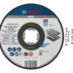 Trennscheiben-Set 'PRO Stainless Steel and Metal X-Lock' Ø 125 mm 10-teilig