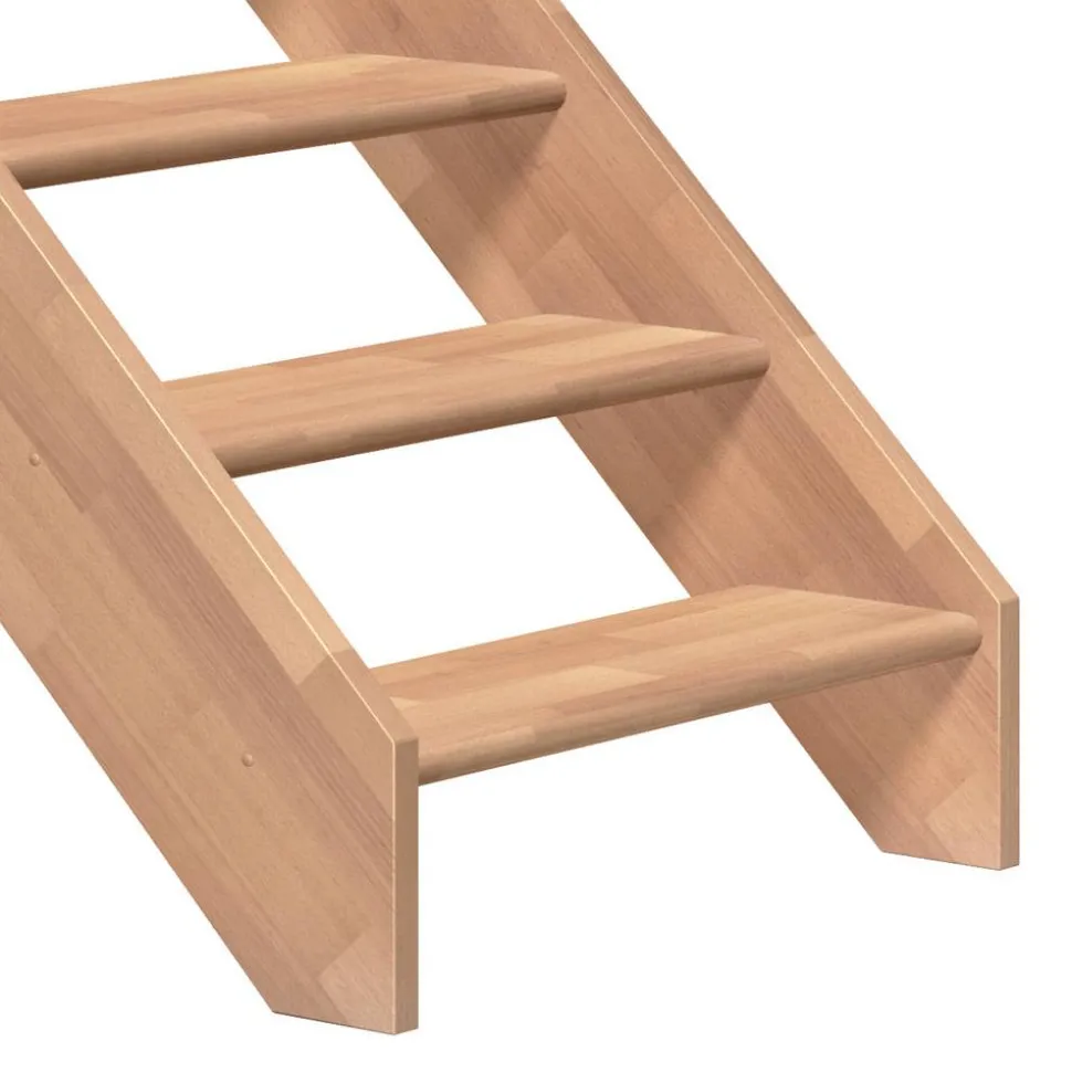 Treppe 'Paris' buchefarbend gerade 14 Stufen