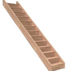 Treppe 'Paris' buchefarbend gerade mit Setzstufen