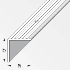 Treppenprofil Aluminium silber, Breite 19 mm