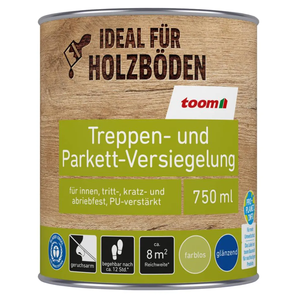 Treppen- und Parkett-Versiegelung transparent 750 ml