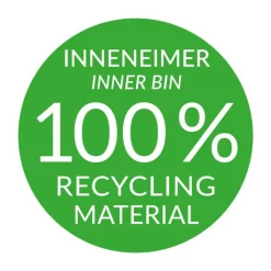 Tret-Abfalltrenner 'Öko Trio Plus L' 3 x 9 l weiß matt