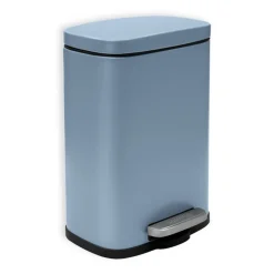 Treteimer 'Akira' Stahl blau matt 5 l, Soft-Close