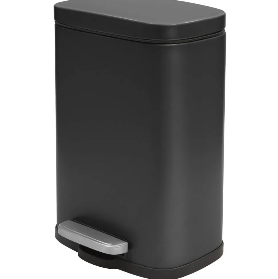 Treteimer 'Akira' Stahl matt-black 5 l