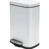 Treteimer 'Akira' Stahl matt-white 5 l