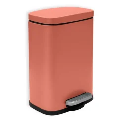 Treteimer 'Akira' Stahl terracotta matt 5 l, Soft-Close