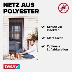 Türfliegengitter 'Magnet Vorhang' anthrazit 100 x 220 cm