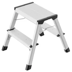 Trittleiter 'D60 StandardLine' 2 Stufen, silbern 47 cm