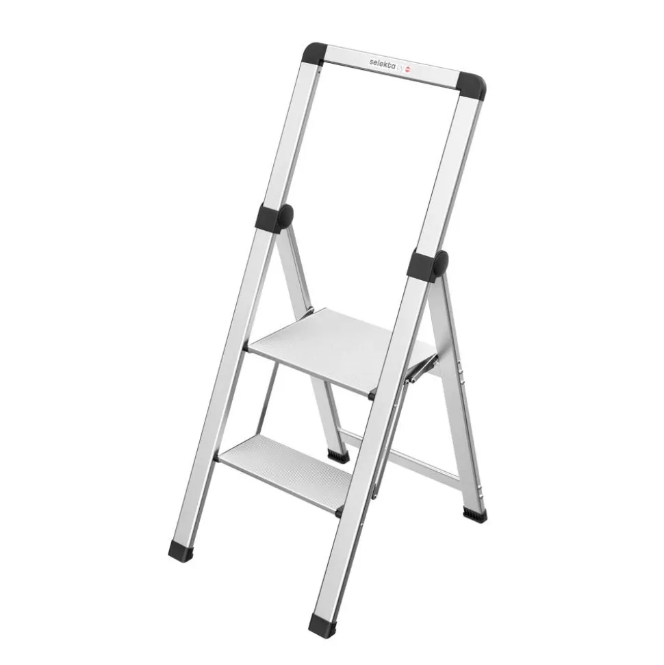 Trittleiter 'DK40 Selekta BasicLine' 2 Stufen, silbern 116 cm