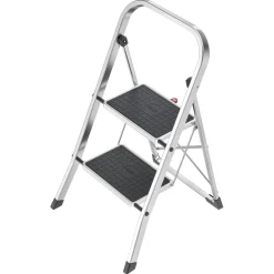 Trittleiter 'K70 StandardLine' 2 Stufen, silbern 90 cm
