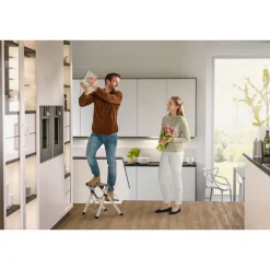 Trittleiter 'MK80 ComfortLine' 2 Stufen, silbern 44 cm