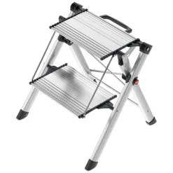 Trittleiter 'MK80 ComfortLine' 2 Stufen, silbern 44 cm