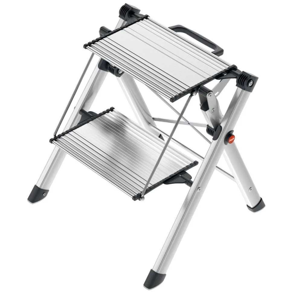 Trittleiter 'MK80 ComfortLine' 2 Stufen, silbern 44 cm
