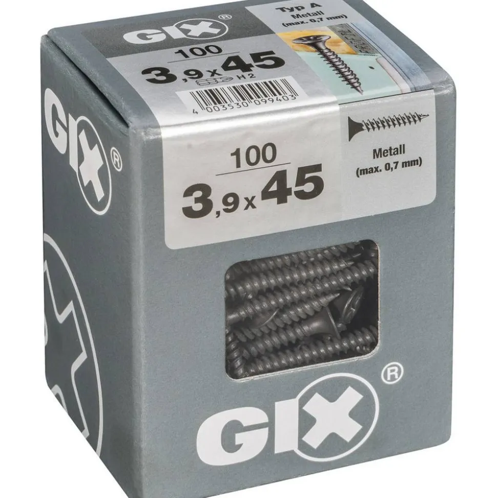 Trockenbauschraube 'Gix-A' PH2 Ø 3,9 x 45 mm 100 Stück