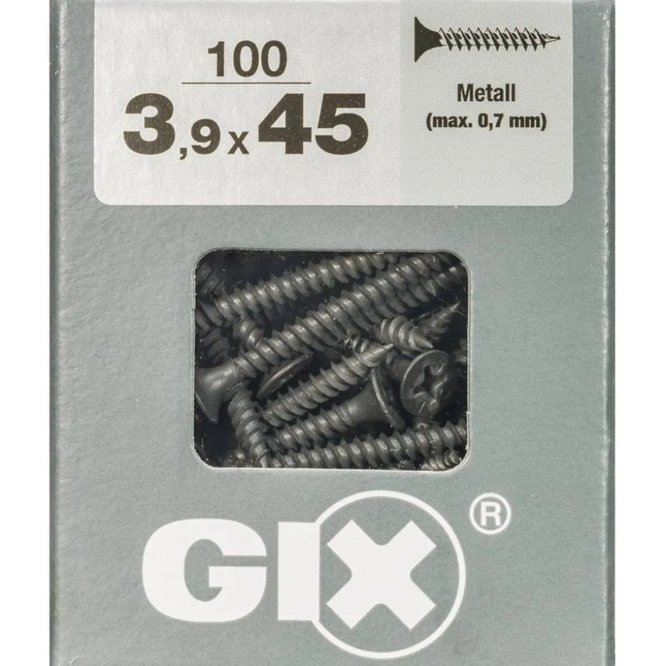 Trockenbauschraube 'Gix-A' PH2 Ø 3,9 x 45 mm 100 Stück