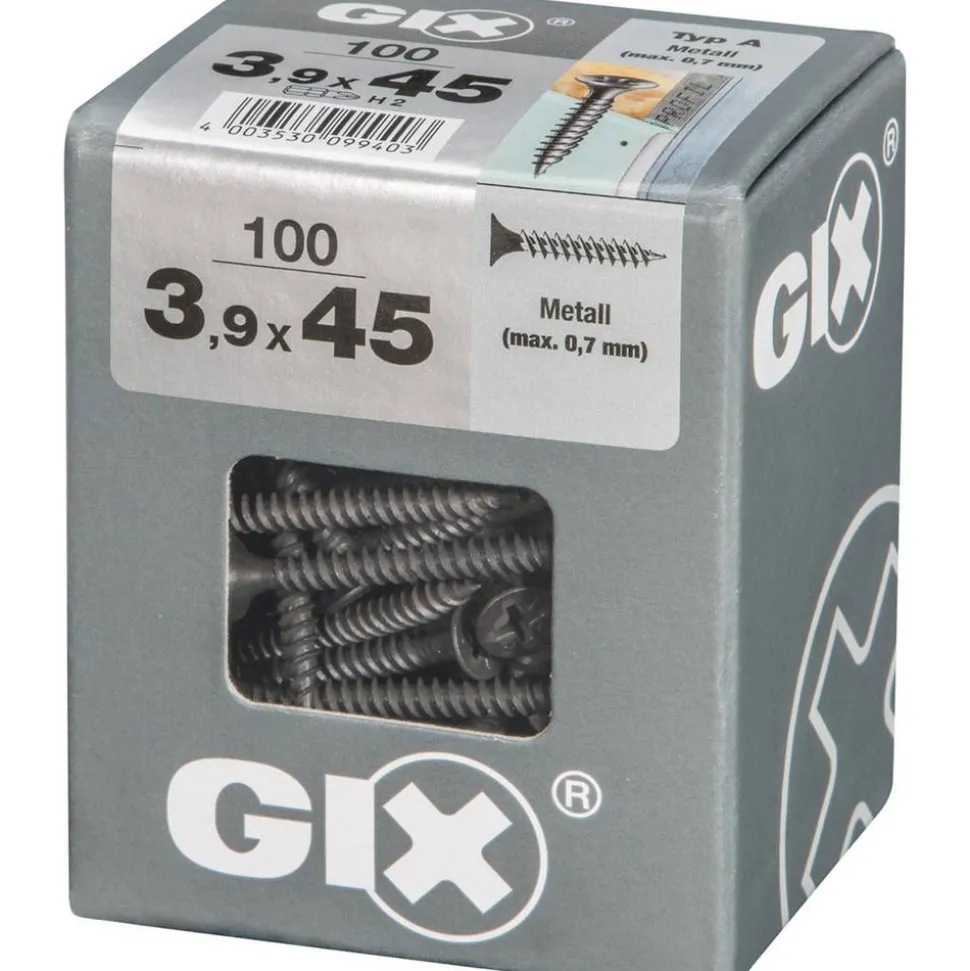 Trockenbauschraube 'Gix-A' PH2 Ø 3,9 x 45 mm 100 Stück