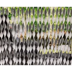 Türvorhang 'Molise' weiß/grau 90 x 210 cm