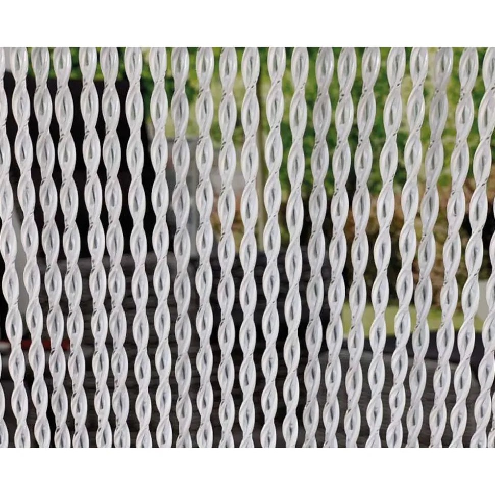 Türvorhang 'Piemonte' tarnsparent/weiß 90 x 210 cm
