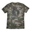 T-Shirt 'Workwear' olive/camouflage 2XL, Baumwolle
