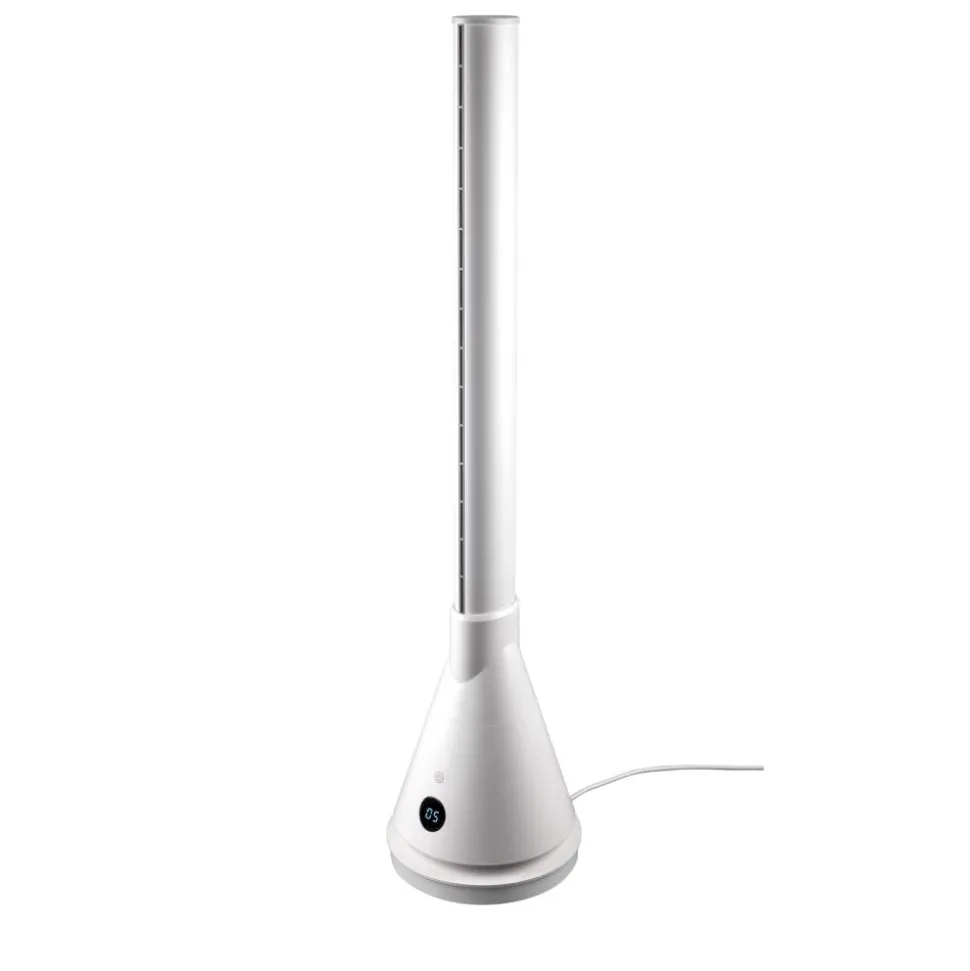 Turmventilator 2 in 1 mit Heizlüfter weiß 23,5 x 101 cm