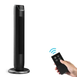 Turmventilator schwarz 91,8 cm mit Luftreiniger