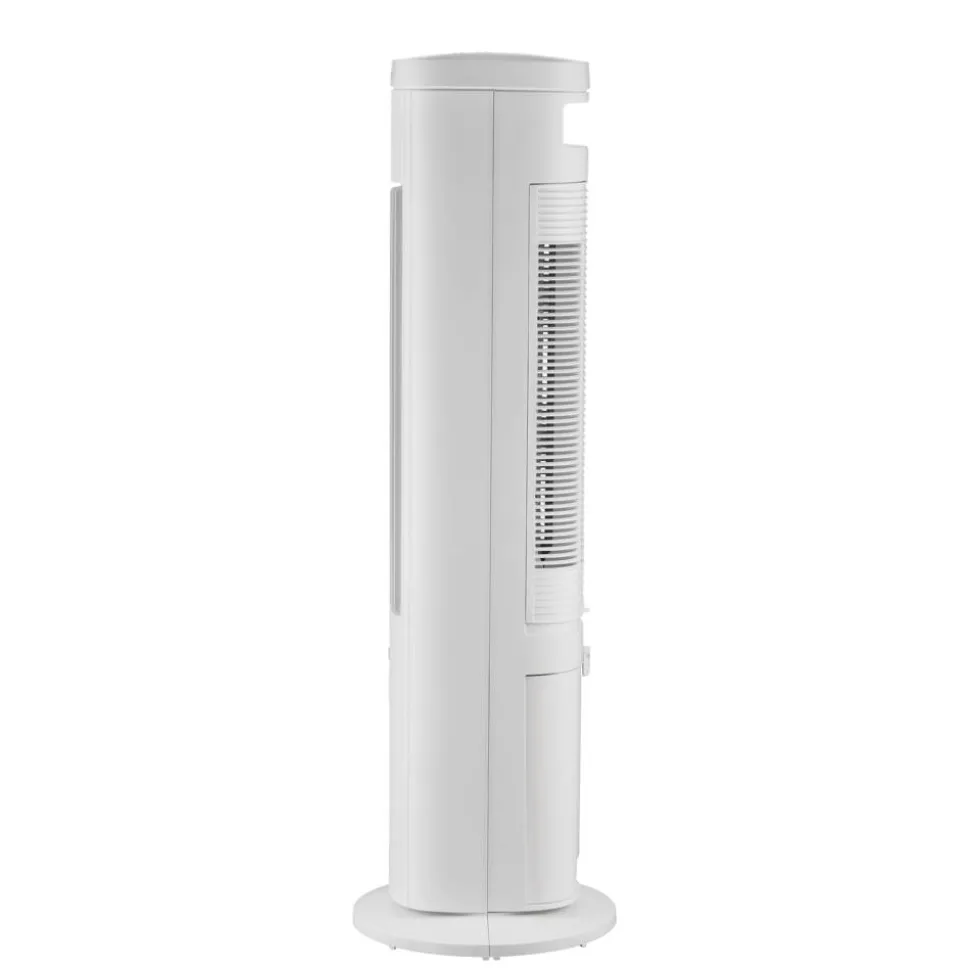Turmventilator weiß mit Luftreinigung und Kühlung 100 cm