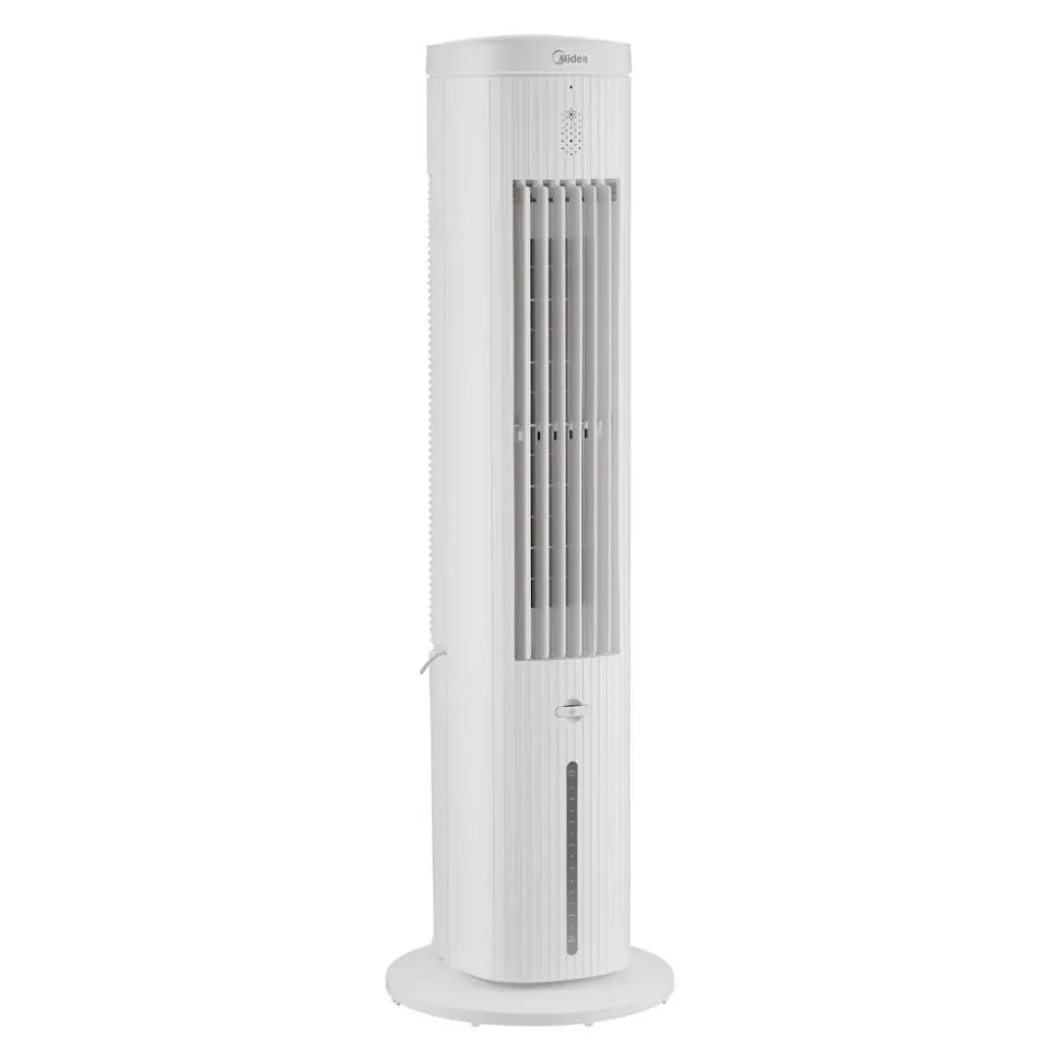 Turmventilator weiß mit Luftreinigung und Kühlung 100 cm