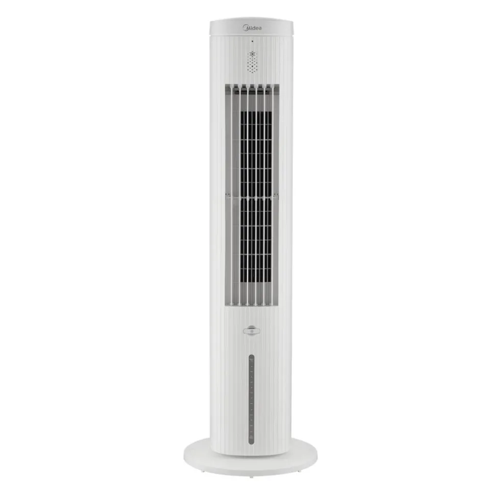Turmventilator weiß mit Luftreinigung und Kühlung 100 cm