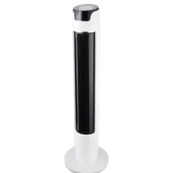 Turmventilator weiß/schwarz Ø 32 x 111 cm