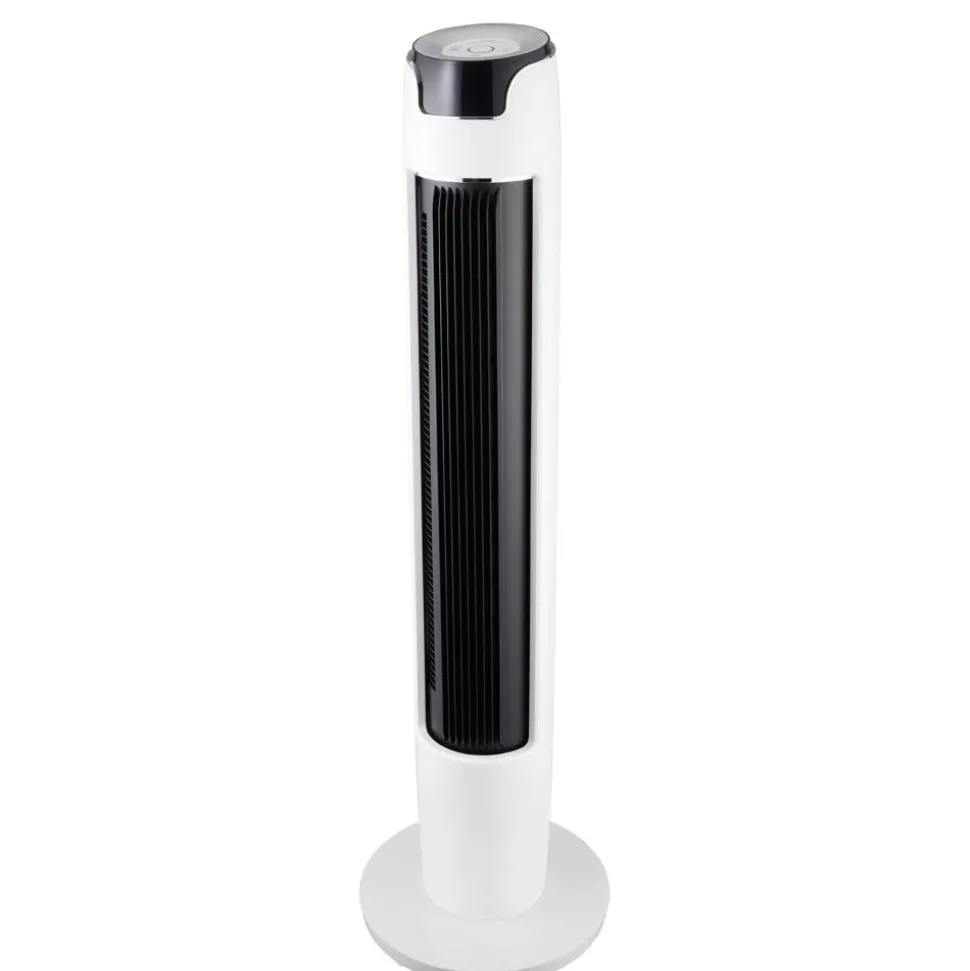 Turmventilator weiß/schwarz Ø 32 x 111 cm