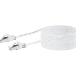 U/FTP-Netzwerkflachkabel CAT 6 weiß, 10 m