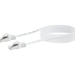 U/FTP-Netzwerkflachkabel CAT 6 weiß, 5 m
