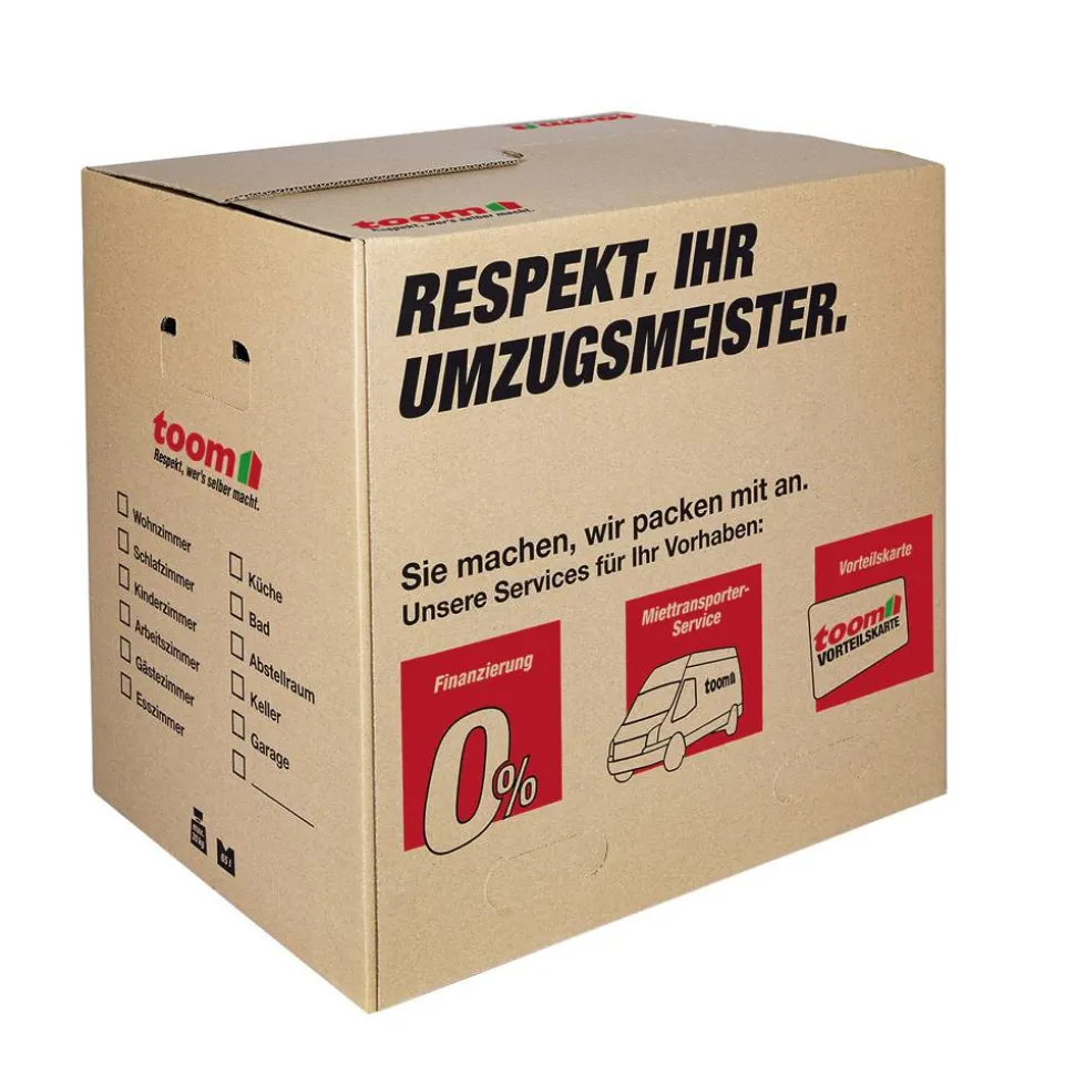 Umzugskarton mit Textfeld 65 l