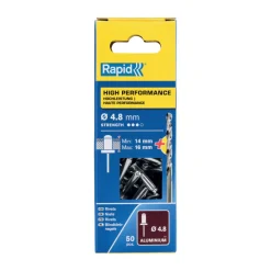 Universal-Blindniete Ø 4,8 x 20 mm 50 Stück inkl. Bohrer