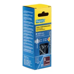 Universal-Blindniete Ø 4,8 x 20 mm 50 Stück inkl. Bohrer