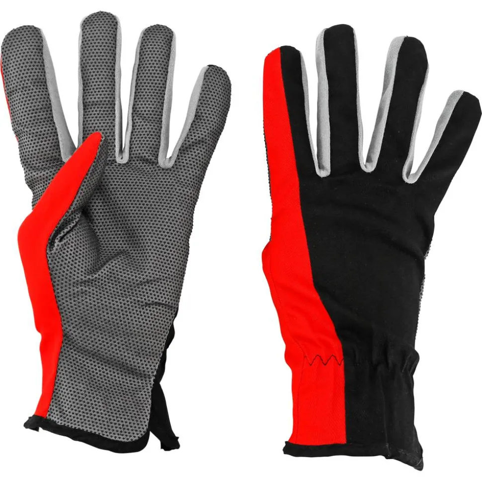 Universalhandschuhe schwarz/rot Gr. 9