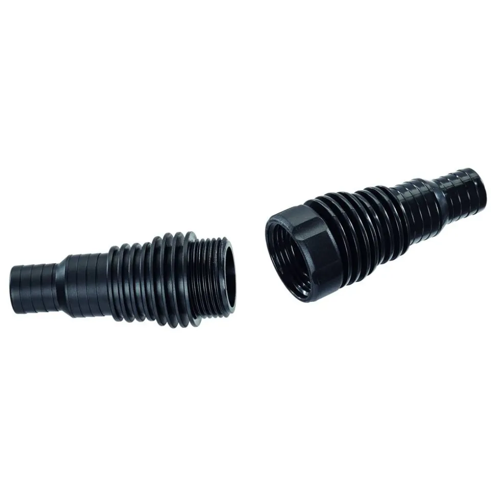 Universal-Schlauchverbinder-Set schwarz, 1"