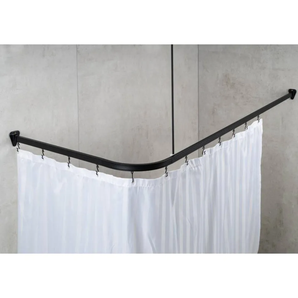 Universal-Vorhangschiene 'Bruck' schwarz 90 x 90 x 90 cm