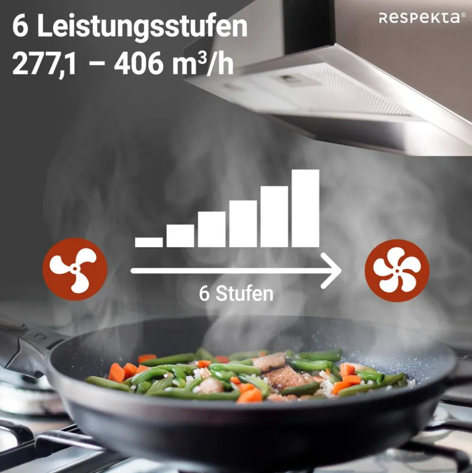 Unterbauhaube 'CH12060IX-21' Edelstahl 60 cm