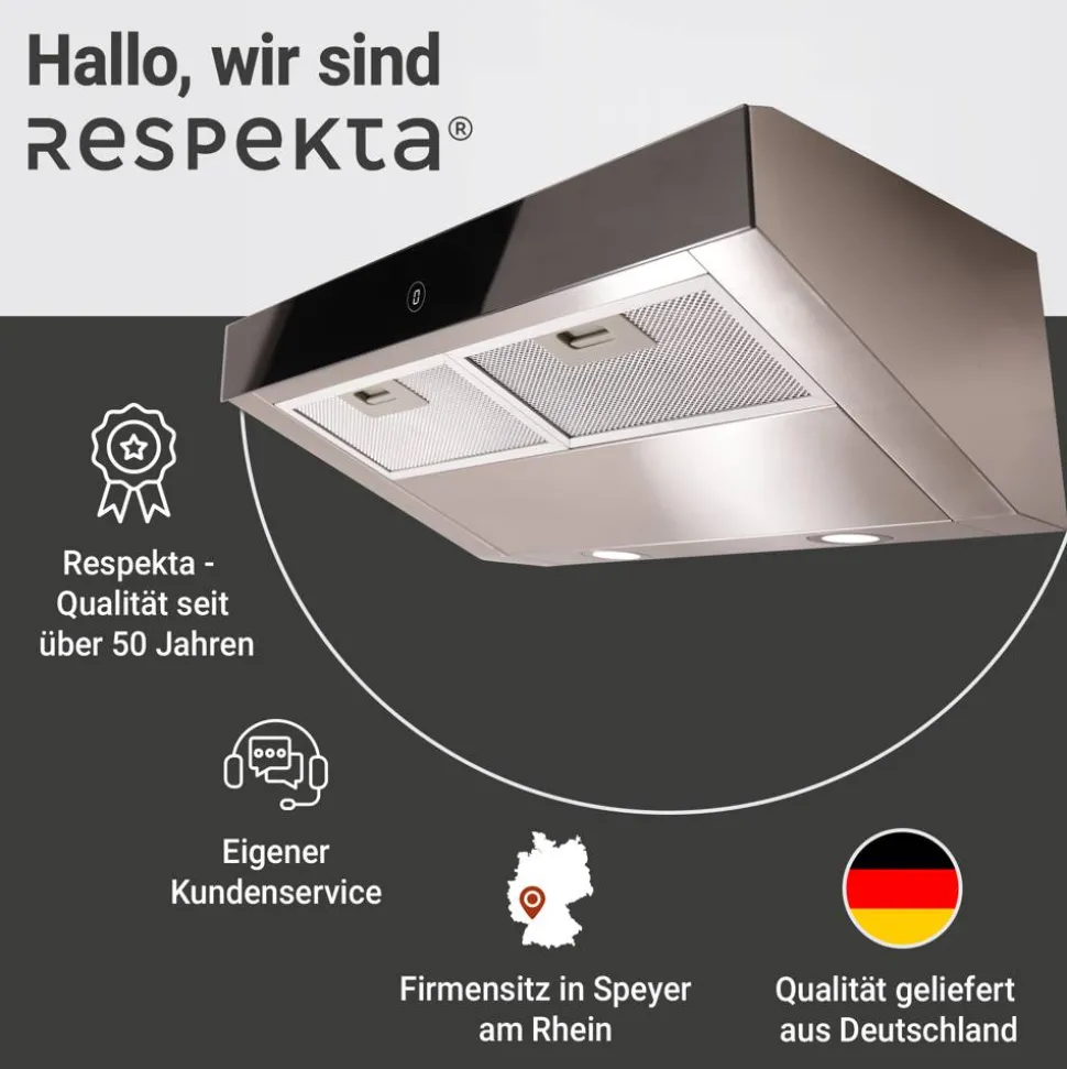 Unterbauhaube 'CH12060IX-21' Edelstahl 60 cm