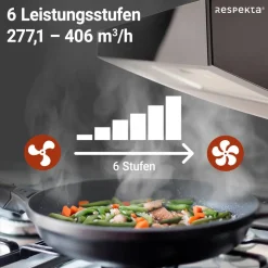 Unterbauhaube 'CH12060S-21' Edelstahl schwarz 60 cm
